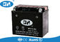 High Output Motorcycle Battery Semi Free Maintenance  , 12v 12Ah Dry Cell Motorcycle Battery
