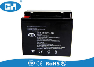 AGM Seperator Rechargeable Motorcycle Battery ABS Container MF 12v 14ah Battery